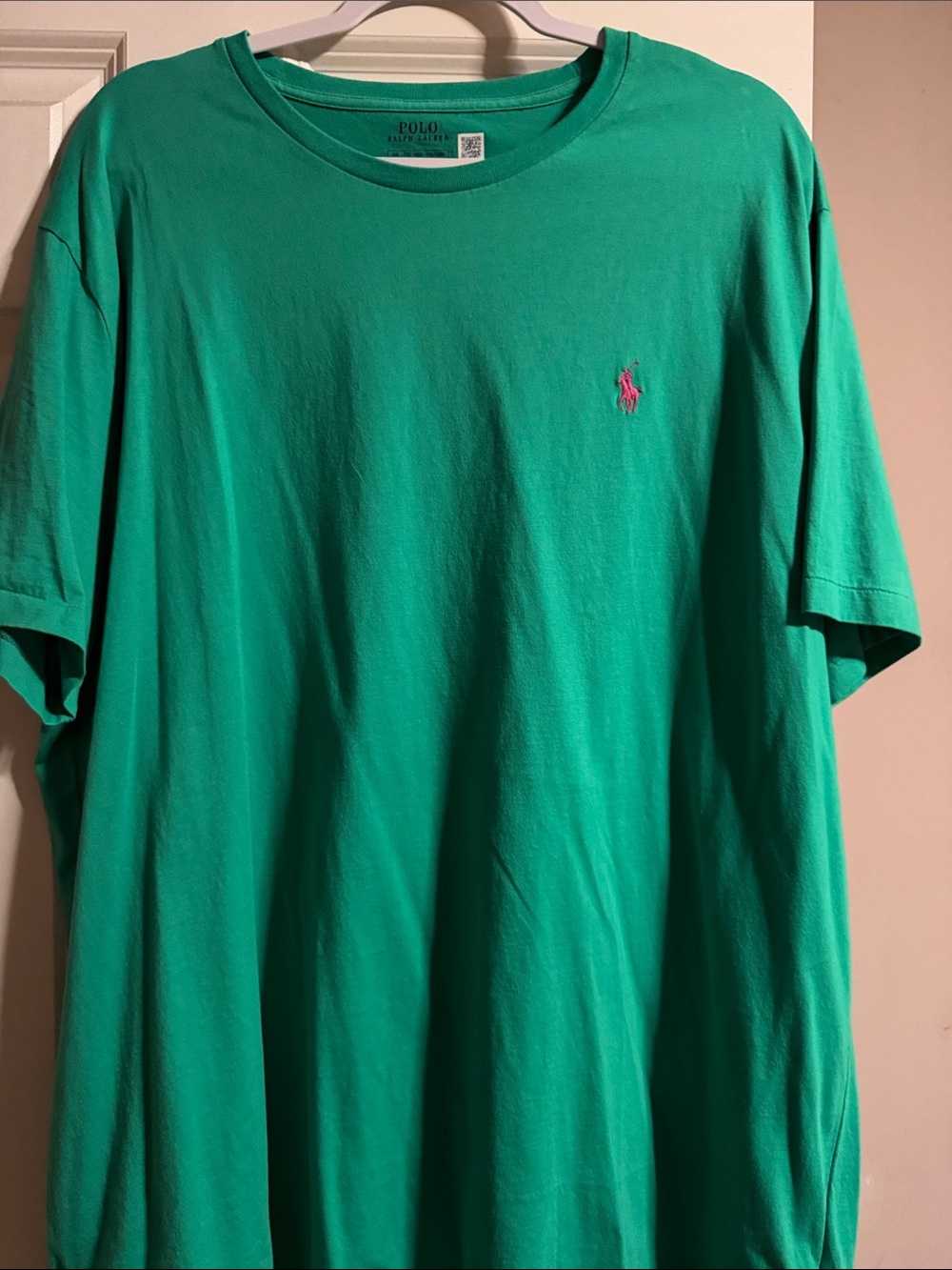 Polo by Ralph Lauren Emerald Green Short-Sleeve Tee with Pink Pony